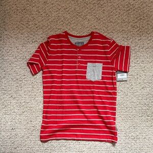 Eddie Bauer Red and White Striped Kids Tee